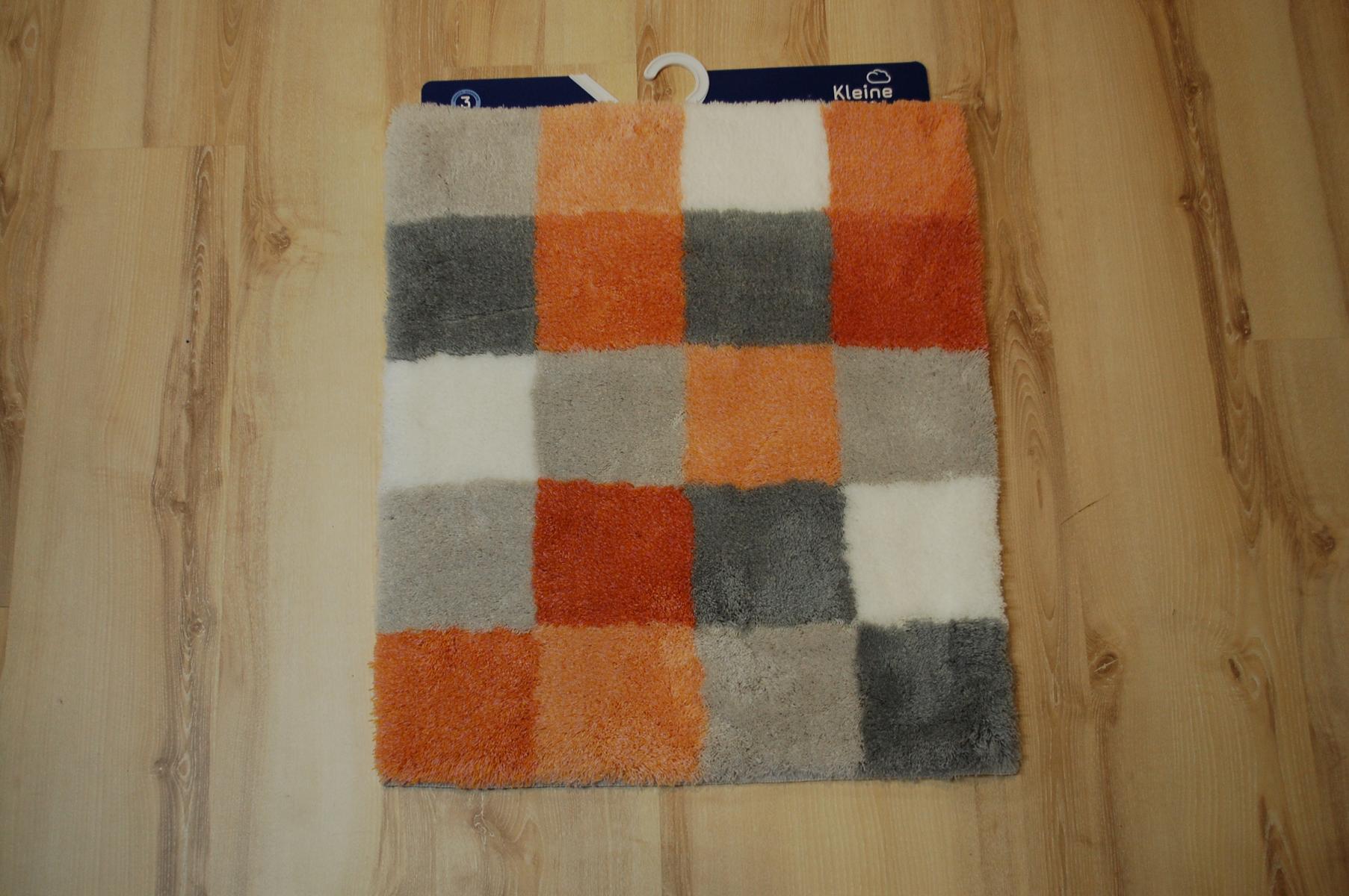 Badteppich Kleine Wolke Caro 414 Salmon 55x65 cm Orange Grau | eBay